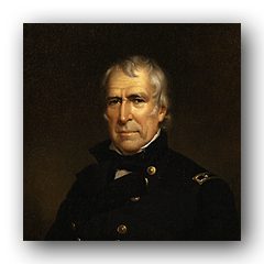 Head shot of Whig Zachary Taylor